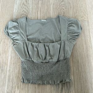 SUNDAY BEST square neck top